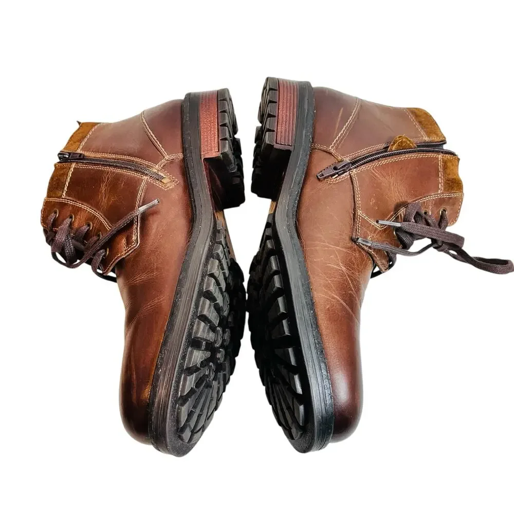 Reserved Footwear Brown Leather Ankle Boot Men's Size 10 - Picture 11 of 16